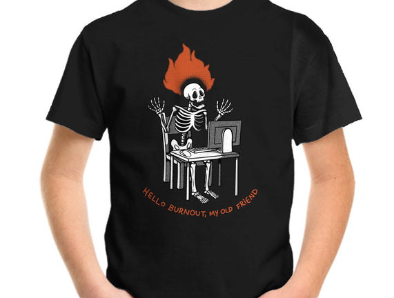 Skeleton Computer Burnout
