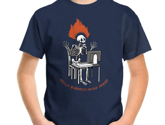 Skeleton Computer Burnout