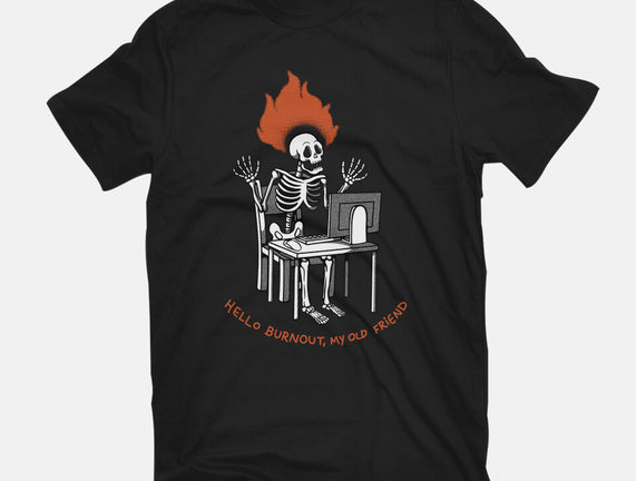Skeleton Computer Burnout