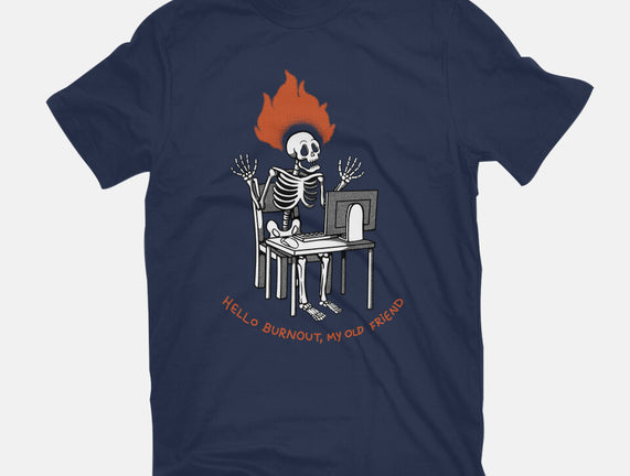Skeleton Computer Burnout