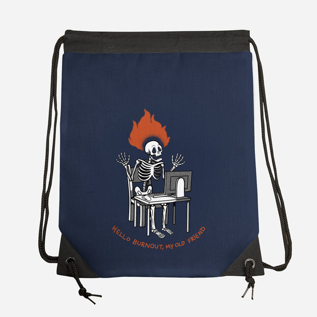 Skeleton Computer Burnout-None-Drawstring-Bag-tobefonseca
