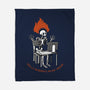Skeleton Computer Burnout-None-Fleece-Blanket-tobefonseca