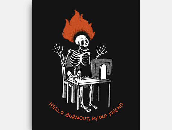 Skeleton Computer Burnout