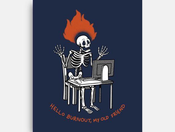 Skeleton Computer Burnout