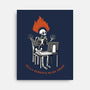 Skeleton Computer Burnout-None-Stretched-Canvas-tobefonseca
