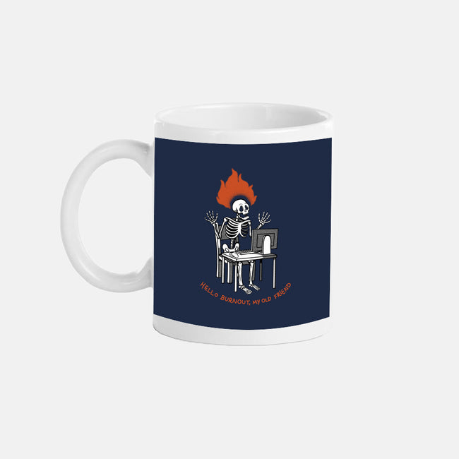 Skeleton Computer Burnout-None-Mug-Drinkware-tobefonseca