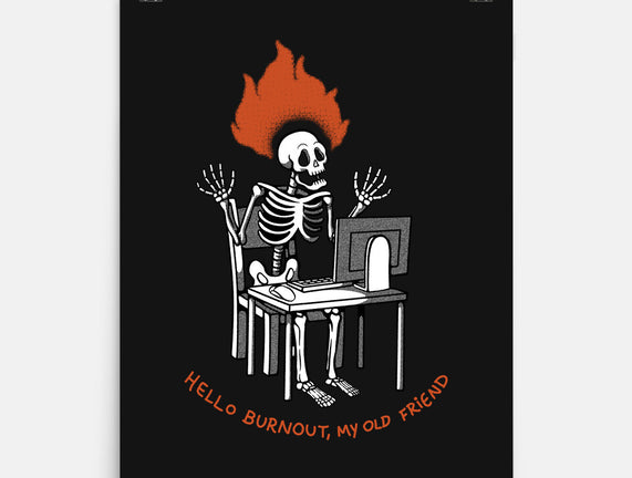 Skeleton Computer Burnout