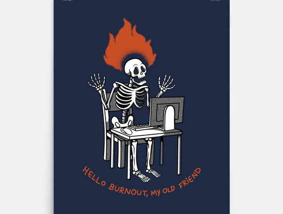 Skeleton Computer Burnout