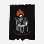 Skeleton Computer Burnout-None-Polyester-Shower Curtain-tobefonseca