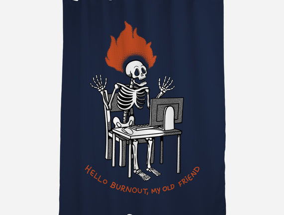 Skeleton Computer Burnout