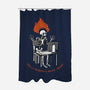 Skeleton Computer Burnout-None-Polyester-Shower Curtain-tobefonseca