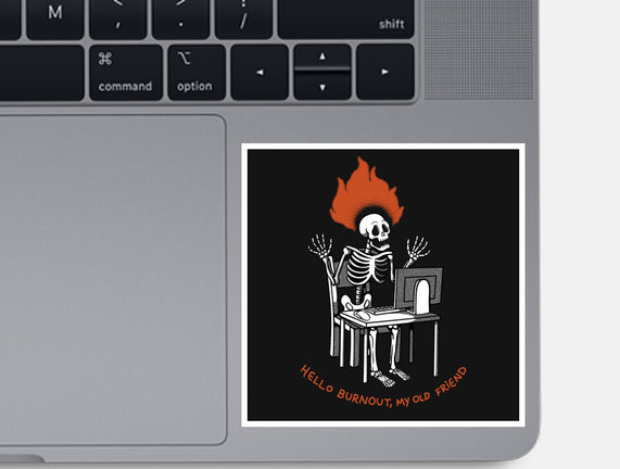 Skeleton Computer Burnout