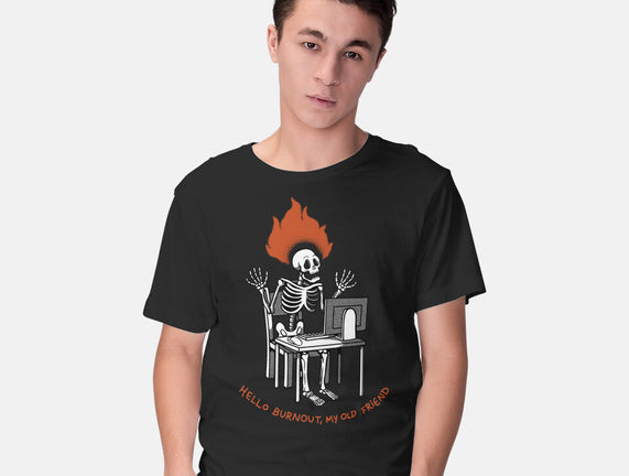 Skeleton Computer Burnout