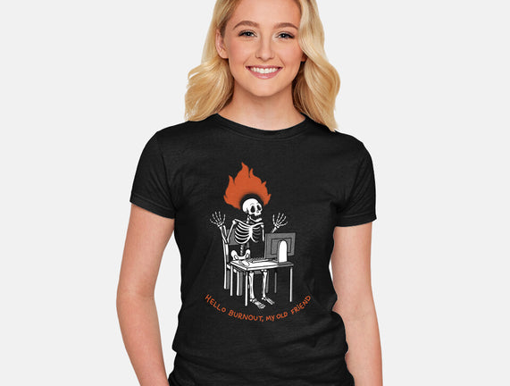 Skeleton Computer Burnout