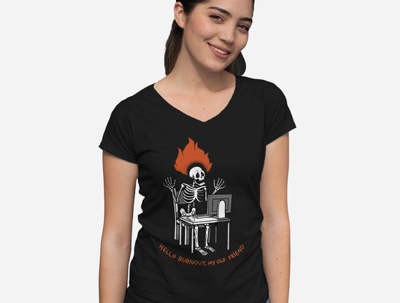 Skeleton Computer Burnout