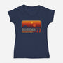 Double Heat-Womens-V-Neck-Tee-retrodivision