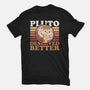 Pluto Vintage Planet-Mens-Basic-Tee-Studio Mootant