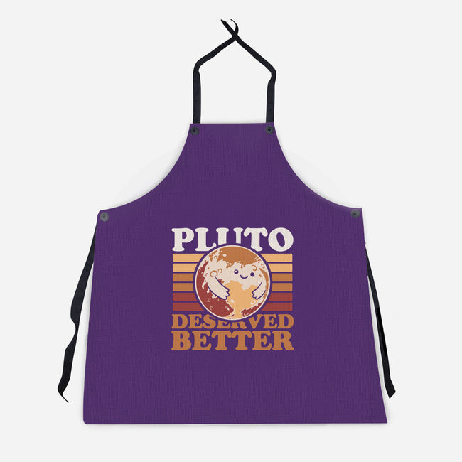 Pluto Vintage Planet-Unisex-Kitchen-Apron-Studio Mootant