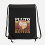 Pluto Vintage Planet-None-Drawstring-Bag-Studio Mootant
