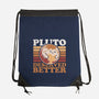 Pluto Vintage Planet-None-Drawstring-Bag-Studio Mootant