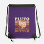 Pluto Vintage Planet-None-Drawstring-Bag-Studio Mootant