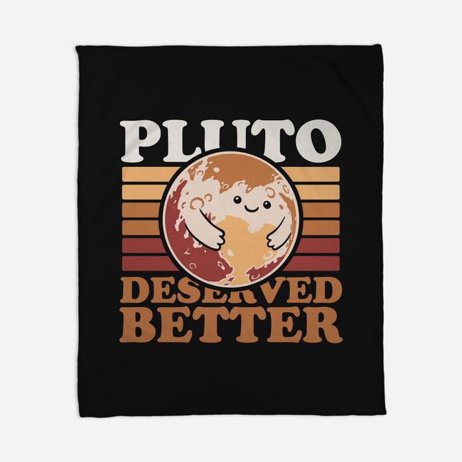 Pluto Vintage Planet-None-Fleece-Blanket-Studio Mootant