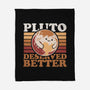 Pluto Vintage Planet-None-Fleece-Blanket-Studio Mootant