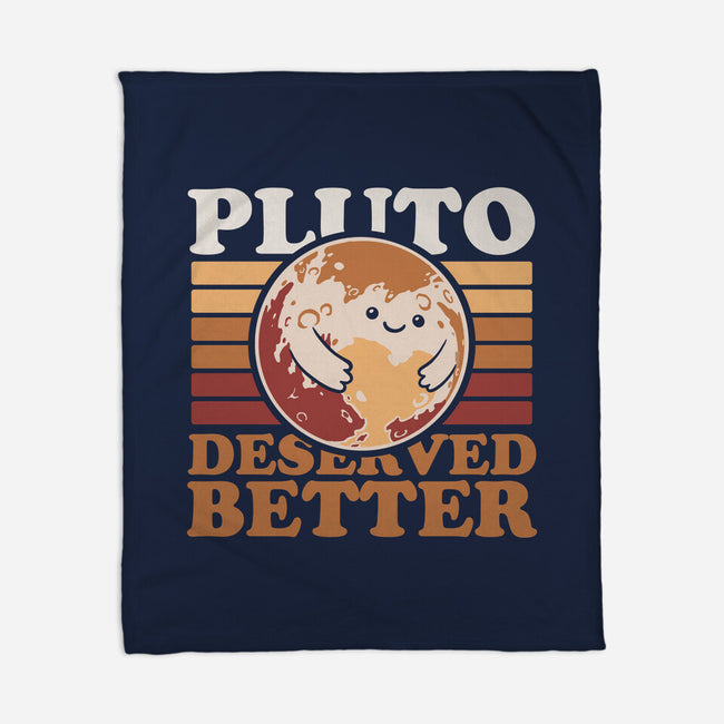 Pluto Vintage Planet-None-Fleece-Blanket-Studio Mootant