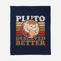 Pluto Vintage Planet-None-Fleece-Blanket-Studio Mootant