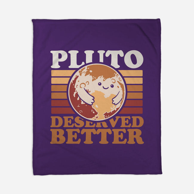 Pluto Vintage Planet-None-Fleece-Blanket-Studio Mootant