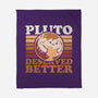 Pluto Vintage Planet-None-Fleece-Blanket-Studio Mootant