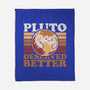 Pluto Vintage Planet-None-Fleece-Blanket-Studio Mootant