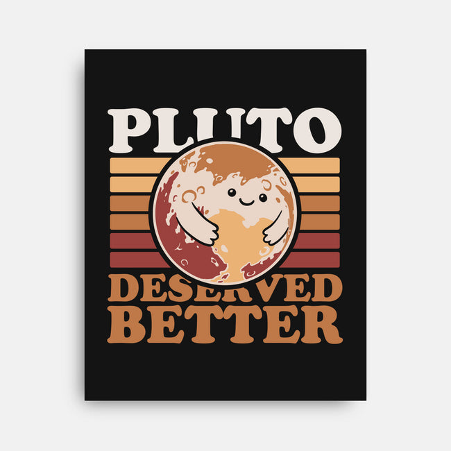 Pluto Vintage Planet-None-Stretched-Canvas-Studio Mootant