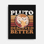 Pluto Vintage Planet-None-Stretched-Canvas-Studio Mootant