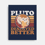 Pluto Vintage Planet-None-Stretched-Canvas-Studio Mootant
