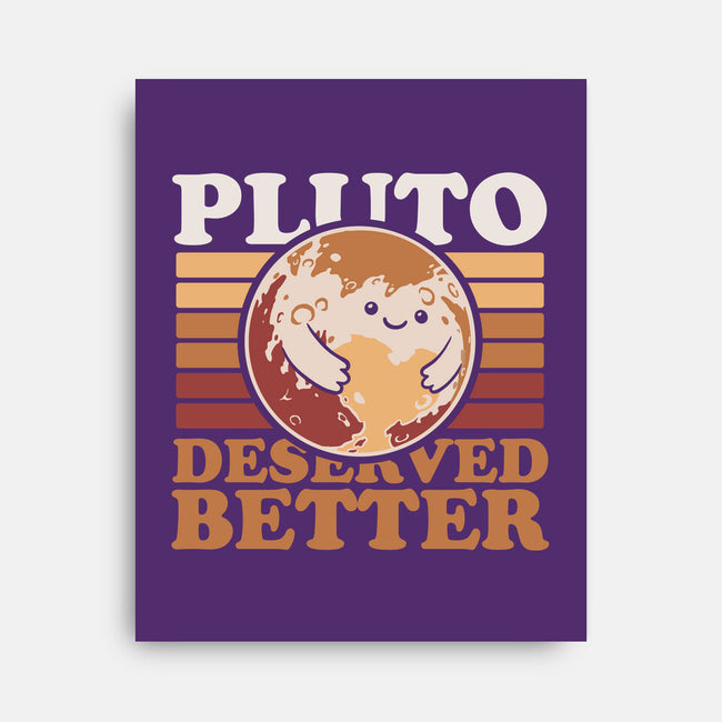 Pluto Vintage Planet-None-Stretched-Canvas-Studio Mootant