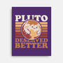 Pluto Vintage Planet-None-Stretched-Canvas-Studio Mootant