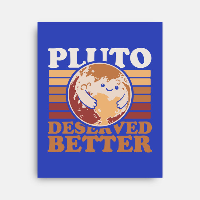 Pluto Vintage Planet-None-Stretched-Canvas-Studio Mootant