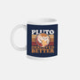 Pluto Vintage Planet-None-Mug-Drinkware-Studio Mootant