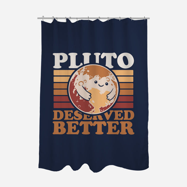 Pluto Vintage Planet-None-Polyester-Shower Curtain-Studio Mootant