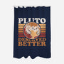Pluto Vintage Planet-None-Polyester-Shower Curtain-Studio Mootant