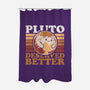 Pluto Vintage Planet-None-Polyester-Shower Curtain-Studio Mootant