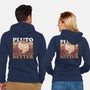 Pluto Vintage Planet-Unisex-Zip-Up-Sweatshirt-Studio Mootant