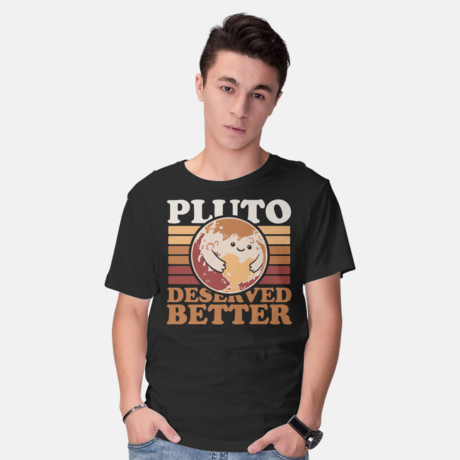 Pluto Vintage Planet-Mens-Basic-Tee-Studio Mootant