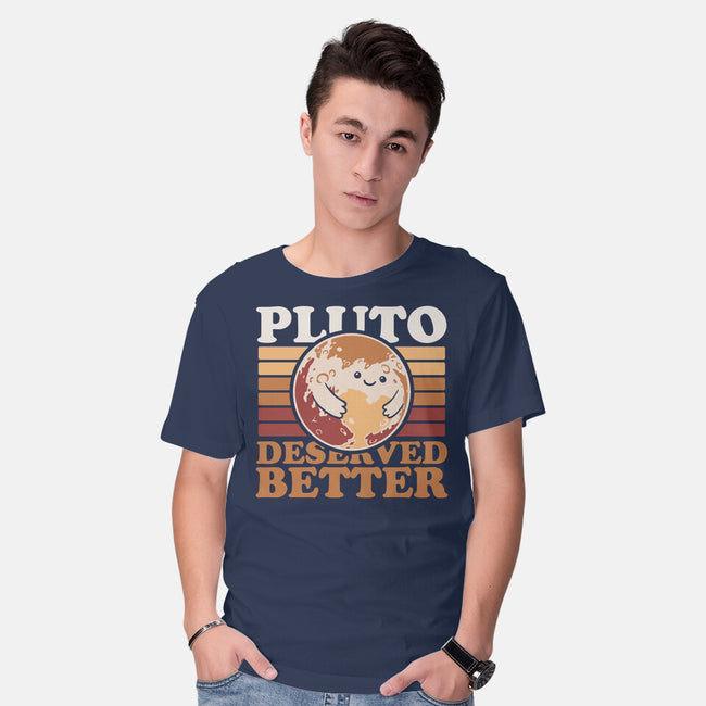 Pluto Vintage Planet-Mens-Basic-Tee-Studio Mootant