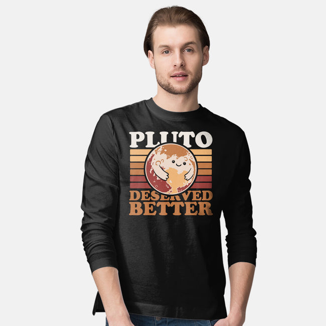 Pluto Vintage Planet-Mens-Long Sleeved-Tee-Studio Mootant
