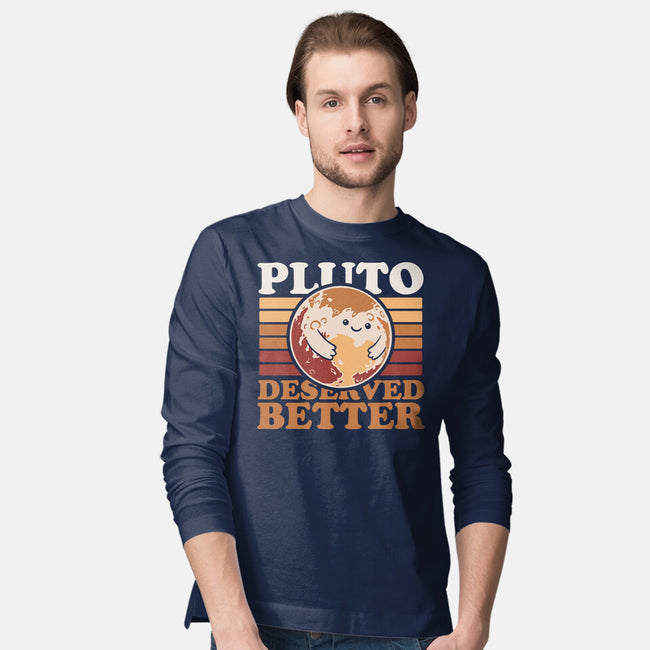 Pluto Vintage Planet-Mens-Long Sleeved-Tee-Studio Mootant