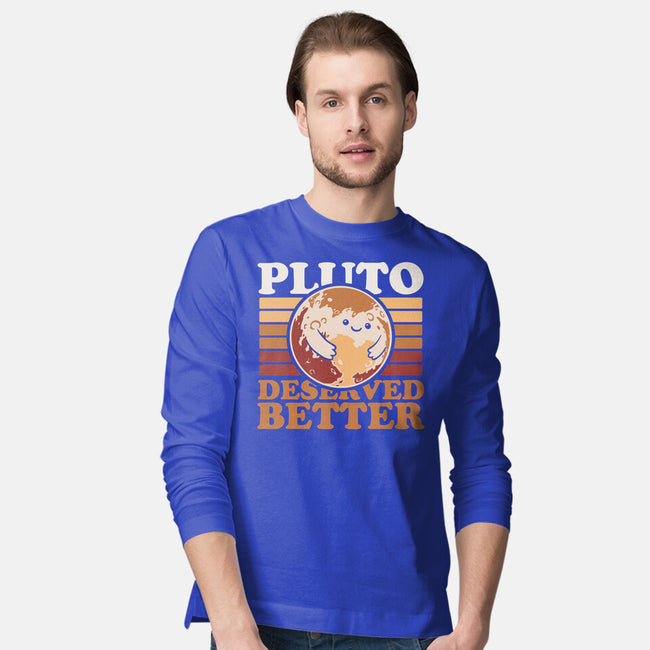 Pluto Vintage Planet-Mens-Long Sleeved-Tee-Studio Mootant