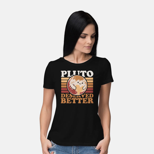 Pluto Vintage Planet-Womens-Basic-Tee-Studio Mootant