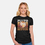 Pluto Vintage Planet-Womens-Fitted-Tee-Studio Mootant